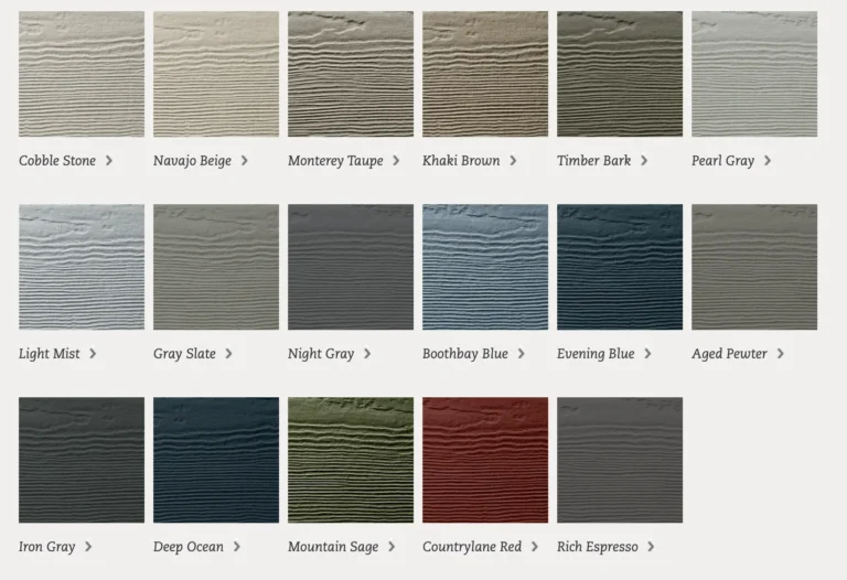 James Hardie Statement Collection colors